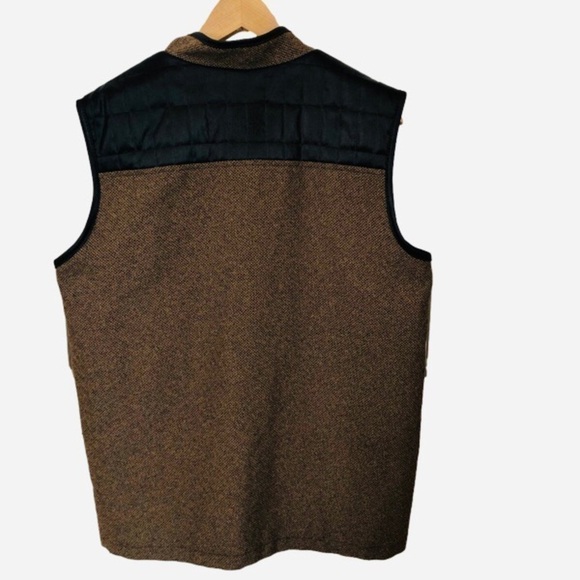 VINTAGE Quilted Tweed Travel Vest Medium Large - Picture 5 of 8
